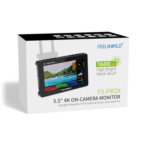 Feelworld F5 Prox 5.5 Inch 4K HDMI Input TouchScreen DSLR Camera