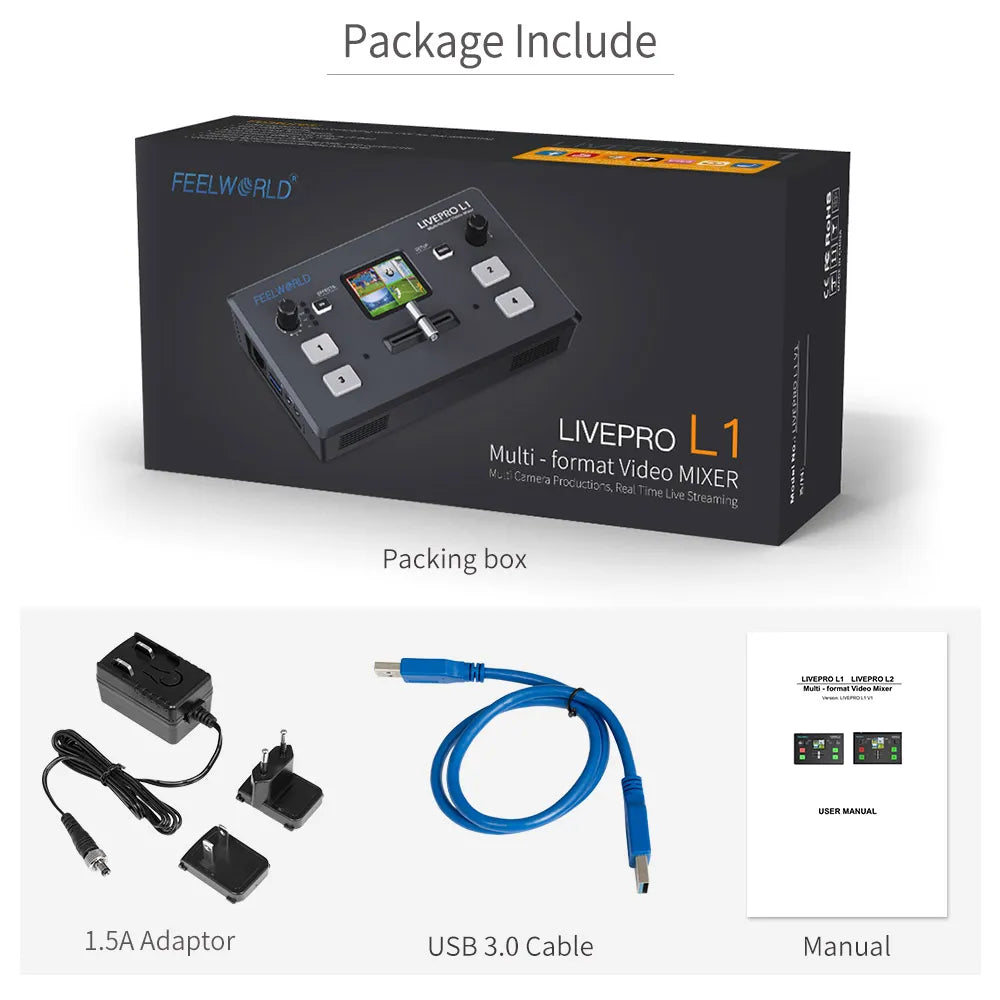 Feelworld  Livepro L1 V1 package