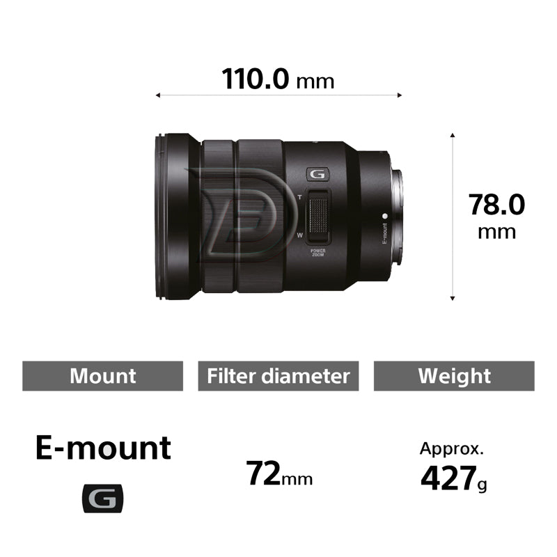 Sony E PZ 18-105mm F4 G OSS 